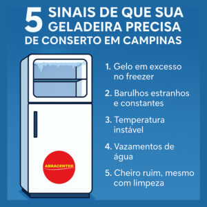 geladeira não gela Campinas - Abracenter
